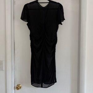 Rag & Bone Midnight Black Textured dress
